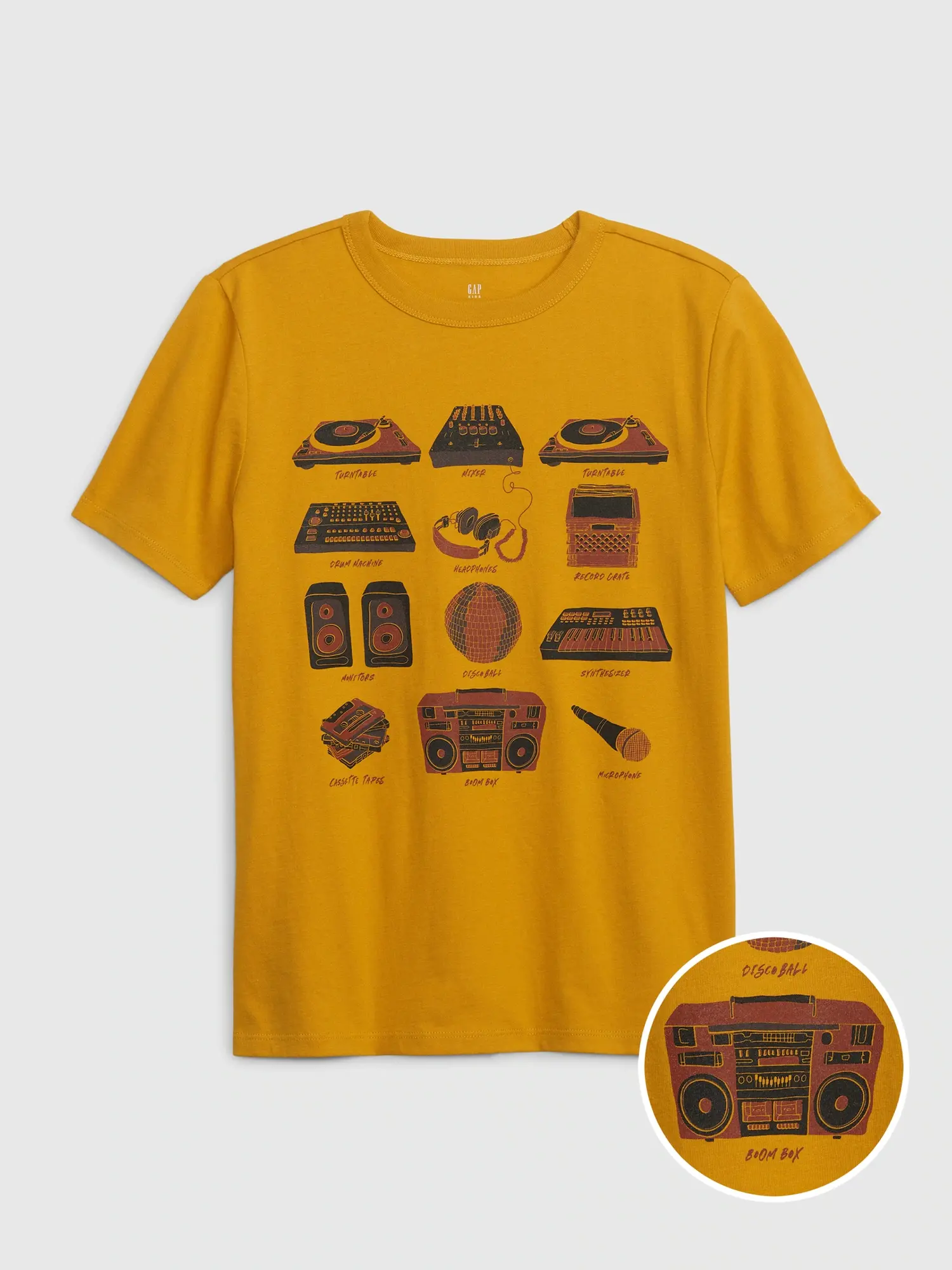 Gap Kids Organic Cotton Graphic T-Shirt yellow. 1