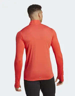 Adidas Sweat-shirt à manches longues 1/4 Own the Run. 3 Adidas Sweat-shirt à manches longues 1/4 Own the Run. 3