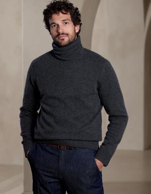 Urbino Cashmere Turtleneck Sweater gray