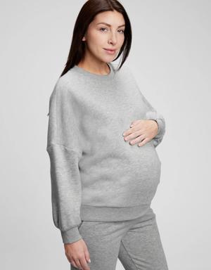 Gap Maternity Crewneck Sweatshirt gray