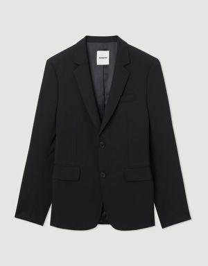 Virgin wool suit jacket