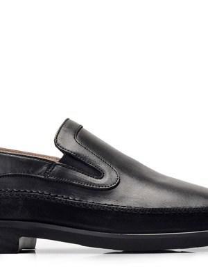 Hakiki Deri Siyah Günlük Loafer Erkek Ayakkabı -8393-
