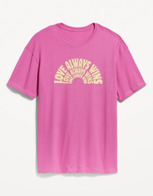 Old Navy Matching Pride Gender-Neutral T-Shirt for Adults pink