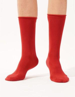 Harold Bambu Lastiksiz Erkek Soket Çorap BORDO