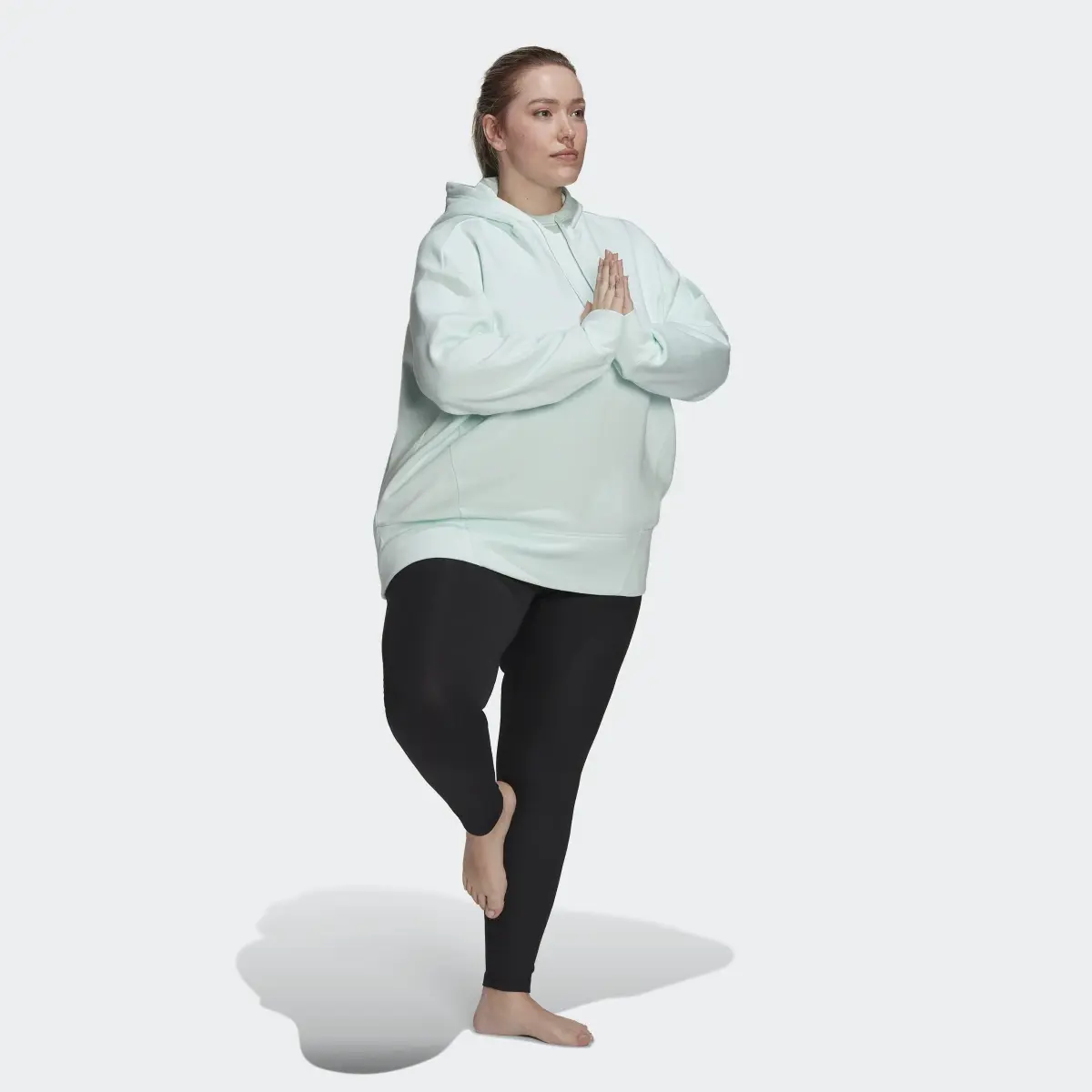 Adidas Yoga Essentials High-Waisted Leggings (Plus Size). 3
