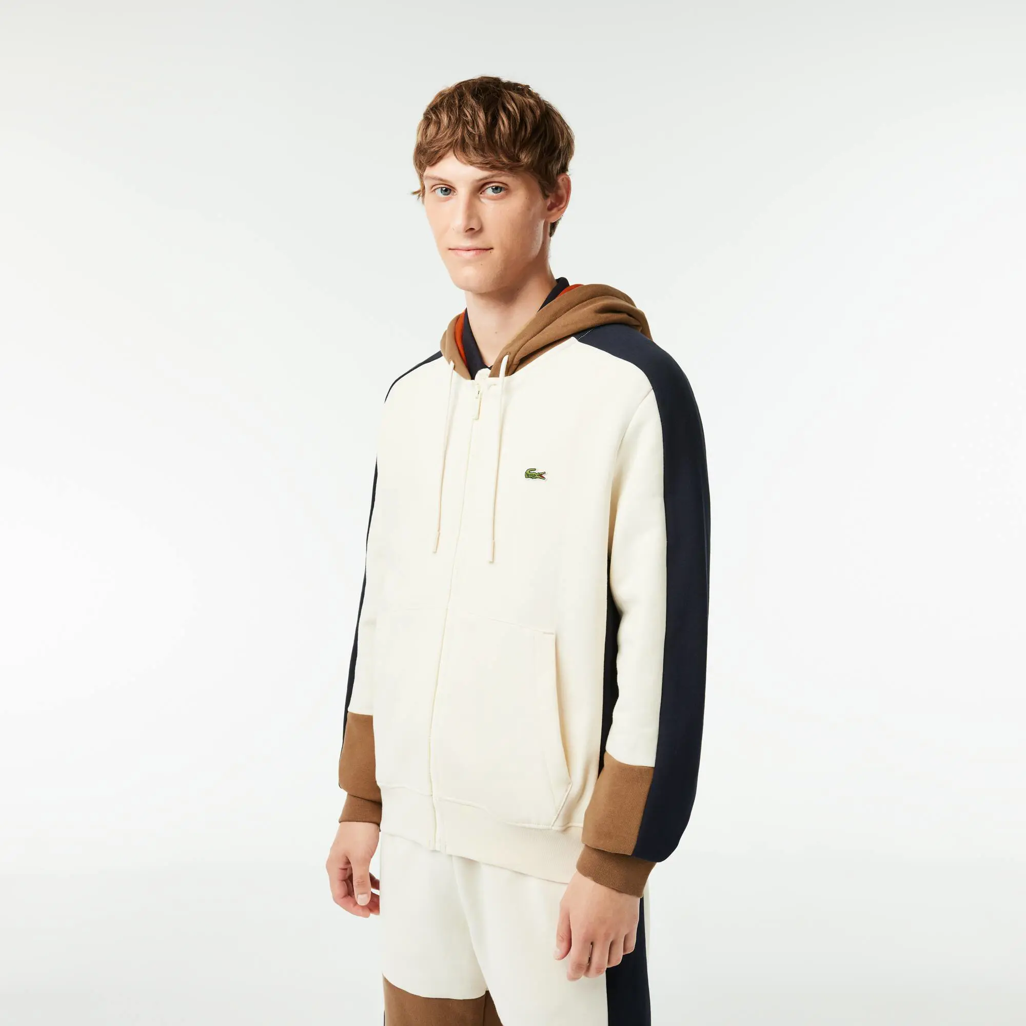 Lacoste Men's Colorblock Jogger Hoodie. 1