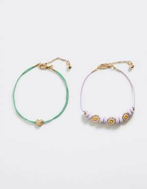 2-pack bead bracelets