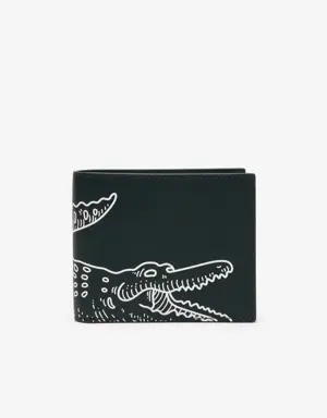 Men’s Small Contrast Print Wallet