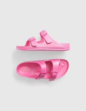 Kids Double Buckle Sandals pink
