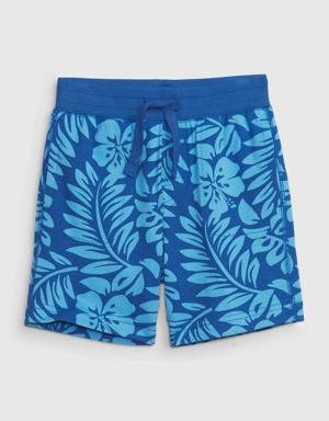 Gap Toddler 100% Organic Cotton Mix and Match Printed Shorts blue