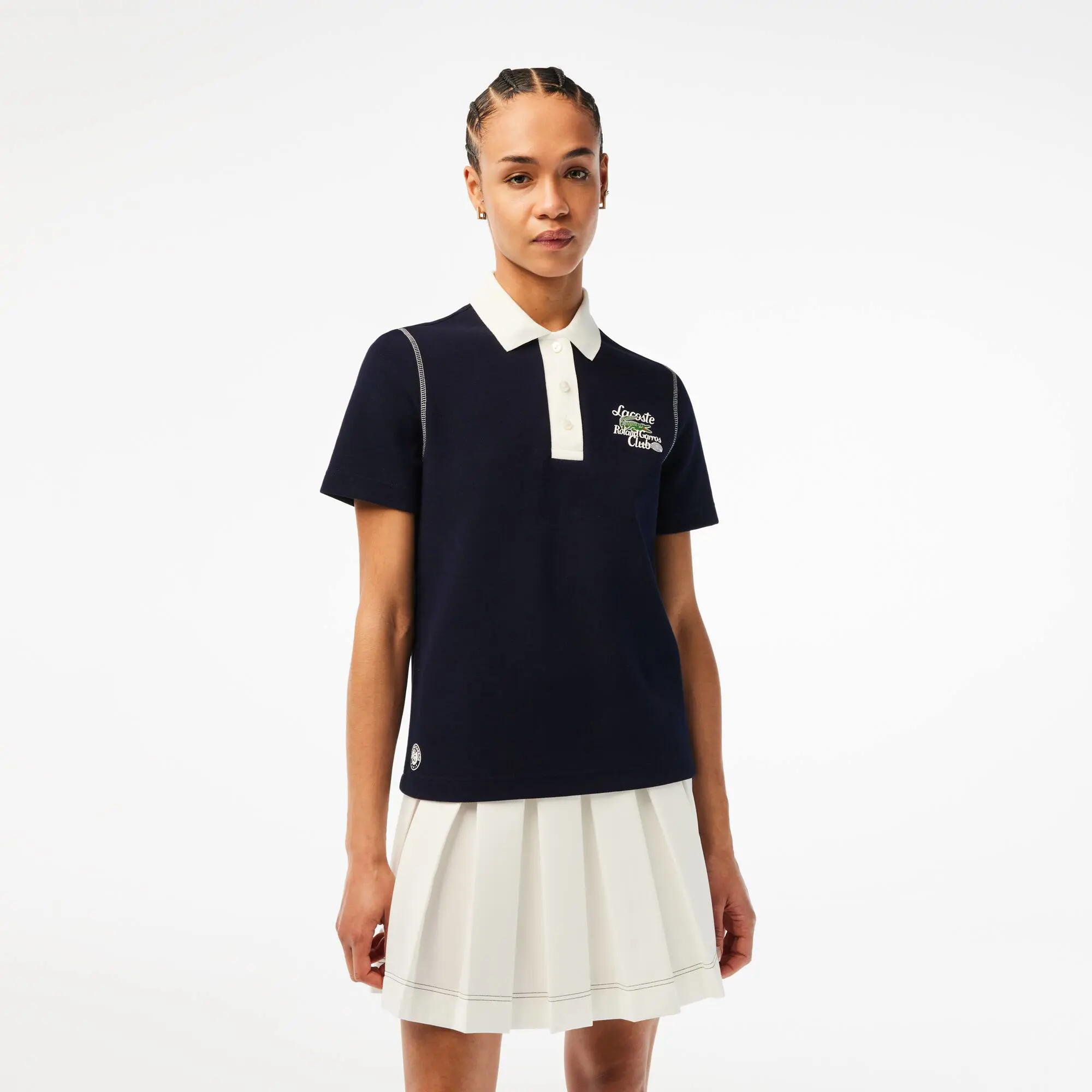 Lacoste Polo em piqué de algodão Lacoste Sport Roland Garros Edition para Mulher. 1