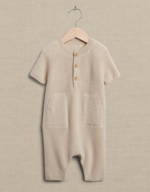 Curio Cashmere One-Piece for Baby beige