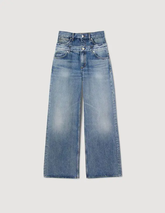 Sandro Double-belted jeans. 2