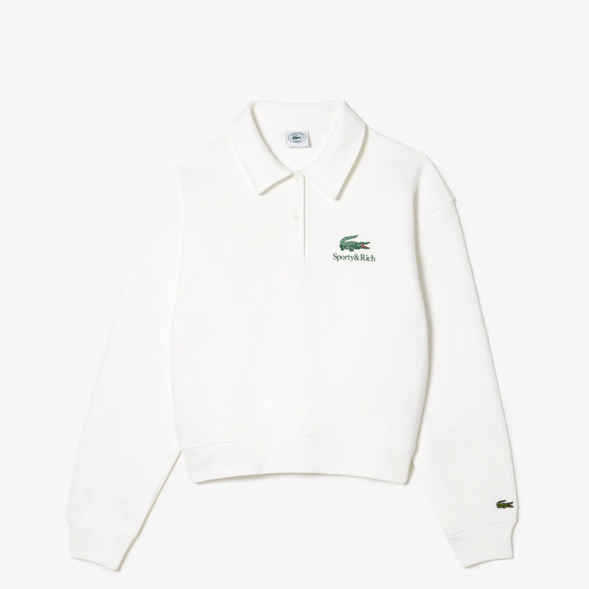 Lacoste Long Sleeve Lacoste x Sporty & Rich Polo Shirt. 2