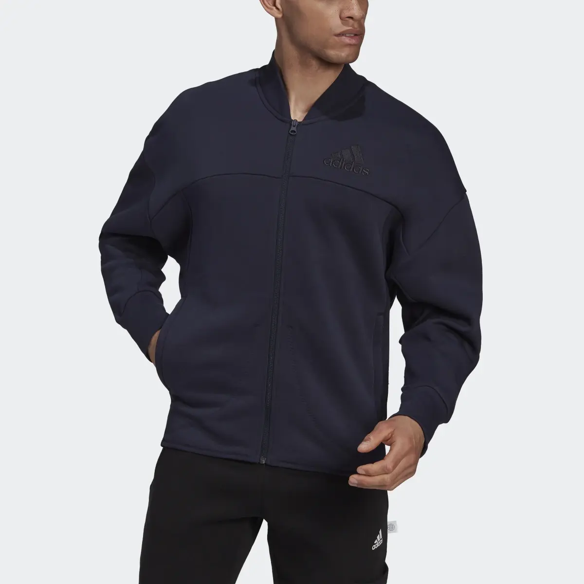 Adidas Studio Lounge Fleece Track Top. 1