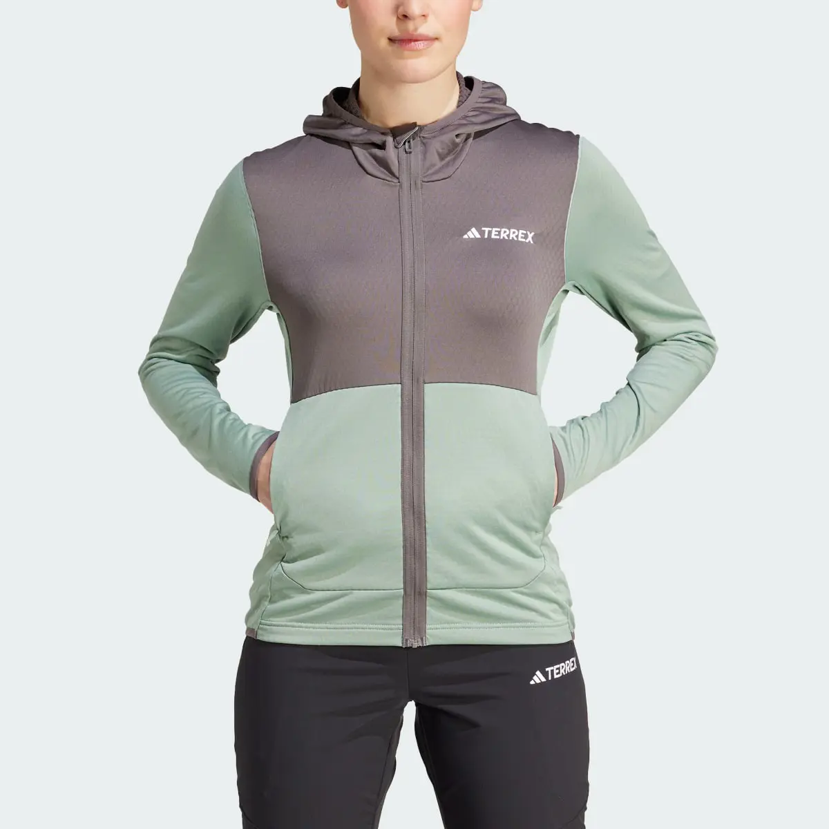 Adidas CHAQUETA CON CAPUCHA TERREX XPERIOR LIGHT FLEECE. 1