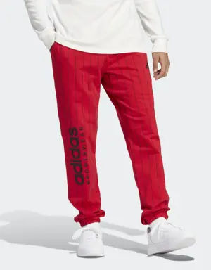 Adidas Pantaloni Pinstripe Fleece