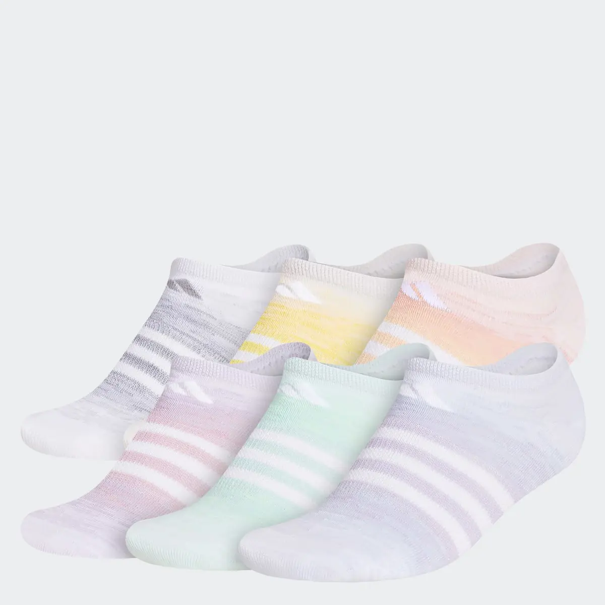 Adidas Ombre No-Show Socks 6 Pairs. 1