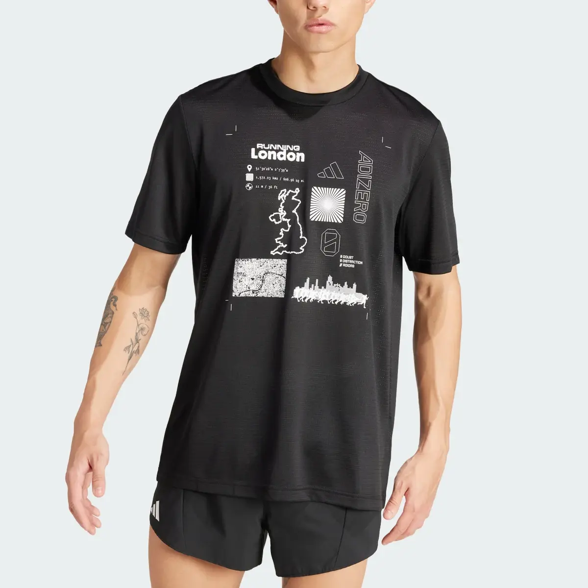 Adidas T-shirt de Running City Series Adizero. 1