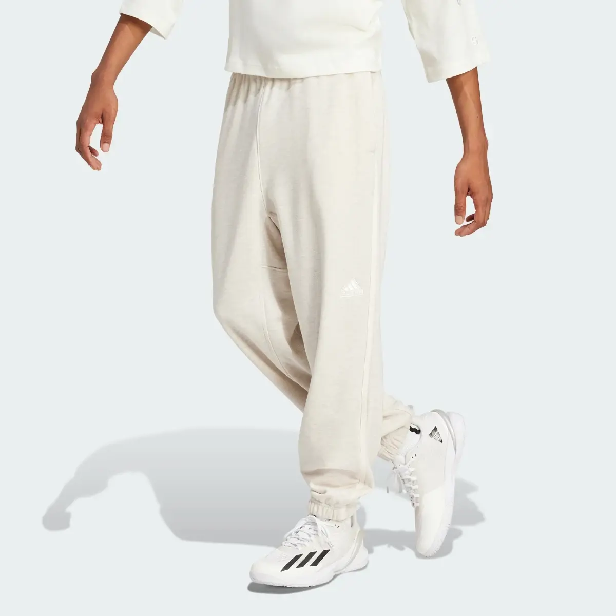 Adidas Lounge French Terry Colored Mélange Pants. 1