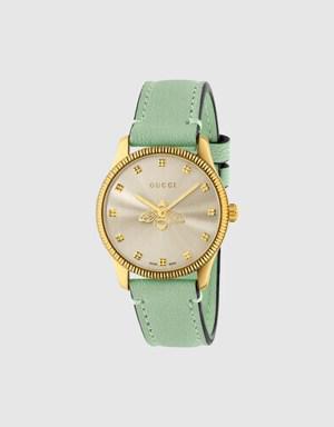 G-Timeless watch with bee, 29 mm