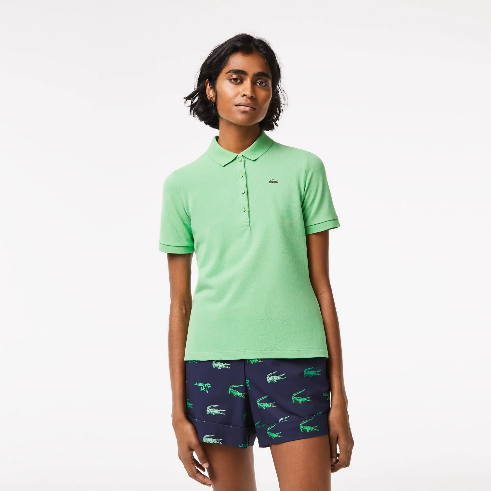 Lacoste Polo de golfe slim fit de algodão orgânico Lacoste SPORT para Mulher. 1