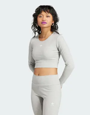 Essentials Rib Long Sleeve Tee