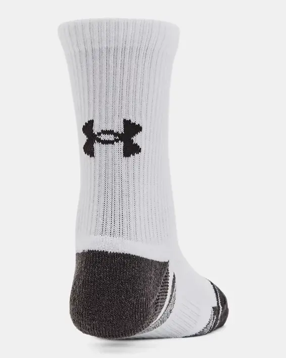 Under Armour Kids' UA Performance Tech 3-Pack Crew Socks. 3