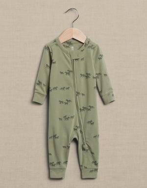 Banana Republic Brushed Long-Sleeve One-Piece for Baby multi