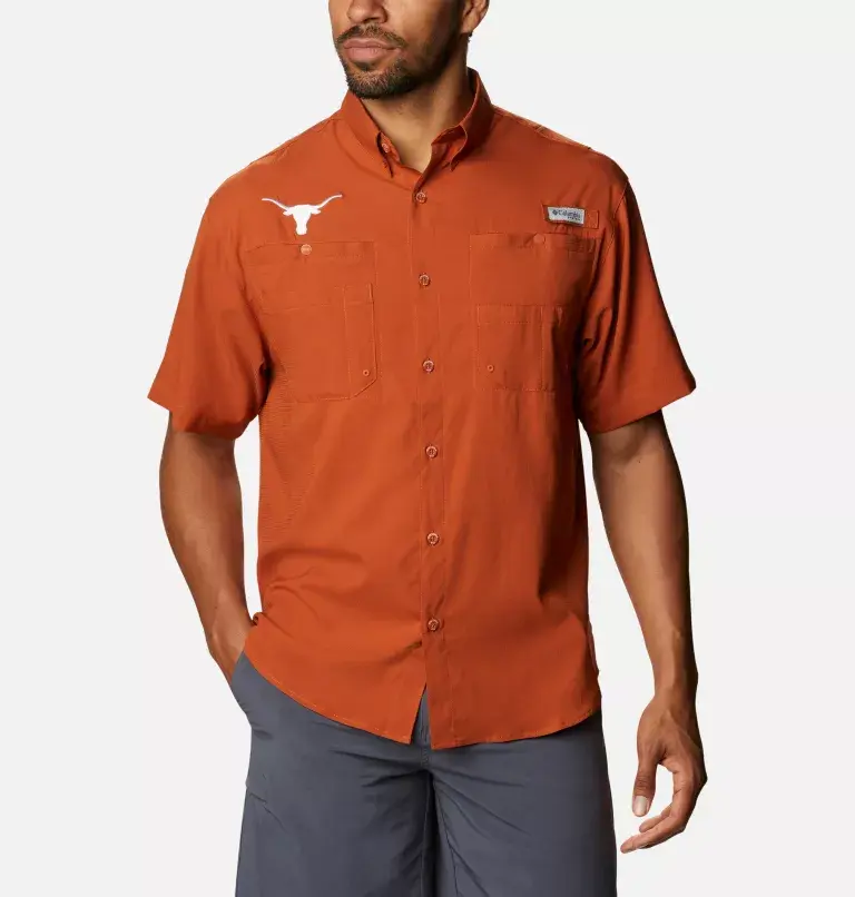 Columbia Men's Collegiate PFG Tamiami™ Short Sleeve Shirt - Texas. 2