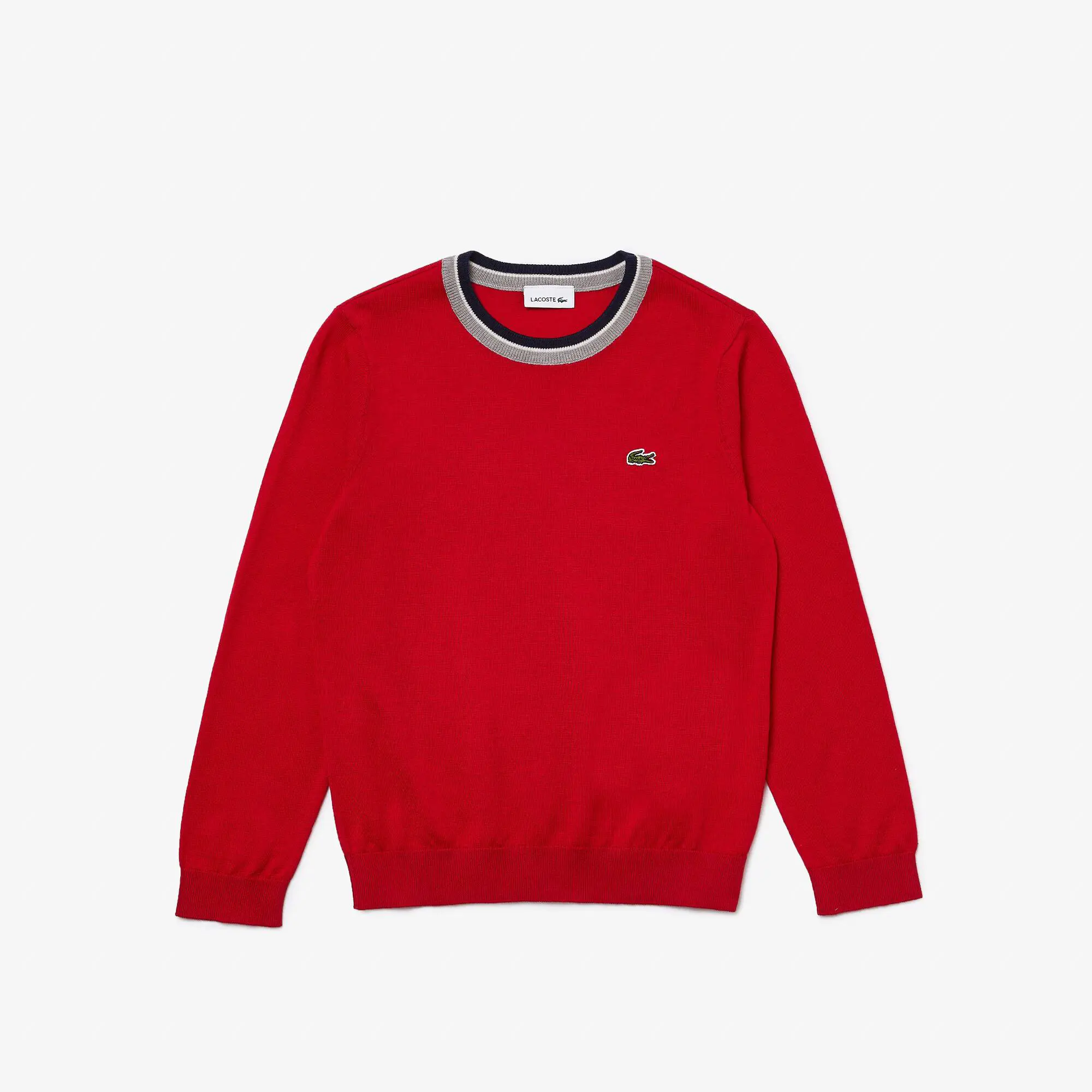 Lacoste Kids' Lacoste Contrast Collar Cotton Jersey Sweater. 1