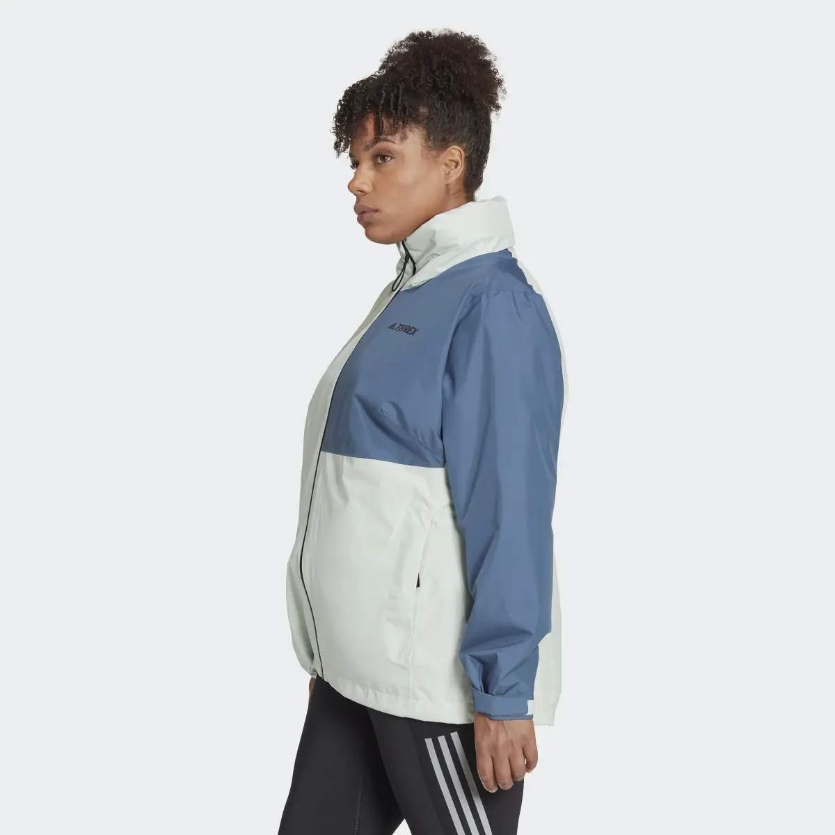 Adidas Terrex Multi RAIN.RDY Two-Layer Rain Jacket (Plus Size). 3