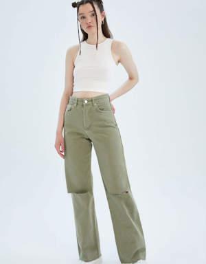 Geniş Paça Gabardin Pantolon