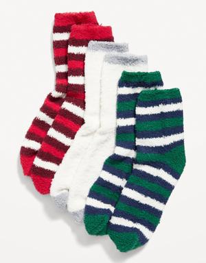 Old Navy Cozy Crew Socks 3-Pack for Women blue