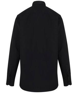 Siyah Modern Fit Pamuklu Gömlek
