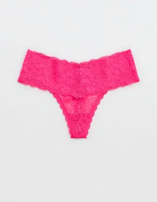 American Eagle Show Off Eyelash Lace Thong Underwear. 1