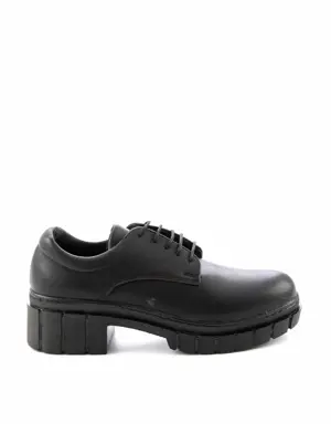 Siyah Kadın Oxford Ayakkabı K01763065509