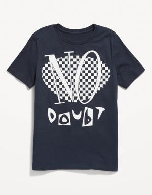 Gender-Neutral No Doubt™ Graphic T-Shirt for Kids blue