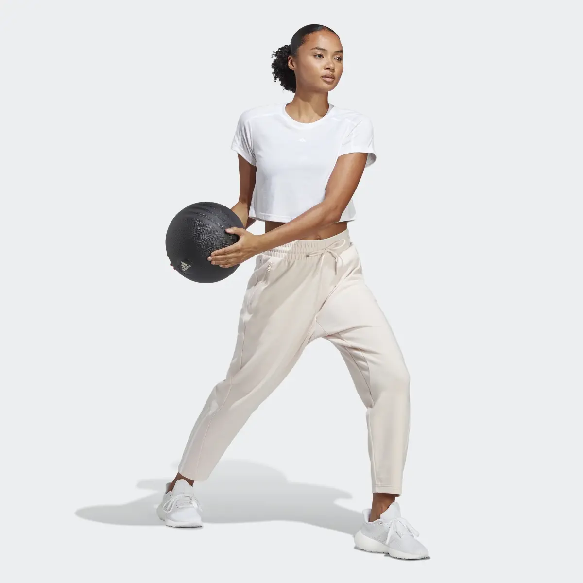 Adidas Train Essentials Regular-Fit Cotton Training Pants. 3