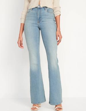 High-Waisted Wow Flare Jeans blue