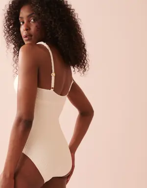 TEXTURED One-piece Swimsuit