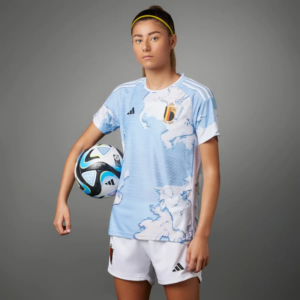 Adidas Maillot Extérieur équipe féminine Belgique 23 Authentique. 1