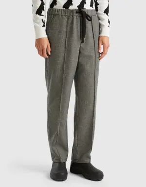 houndstooth joggers