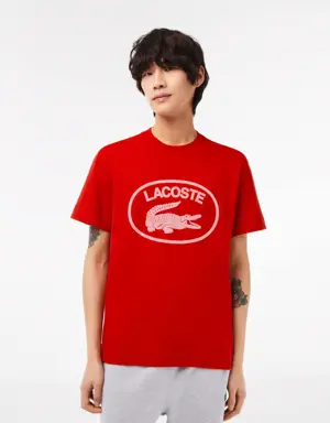 Men's Relaxed Fit Branded Cotton T-Shirt