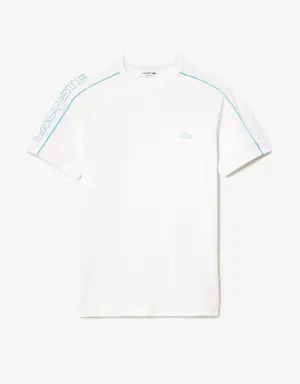 Men's Regular Fit Technical Piqué Print T-Shirt