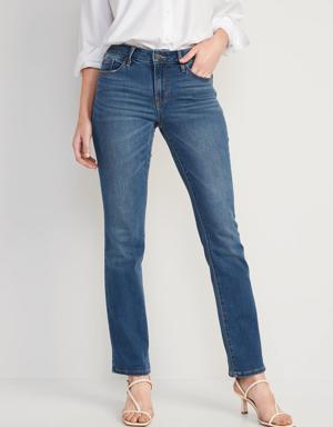 Old Navy Mid-Rise Kicker Boot-Cut Jeans blue