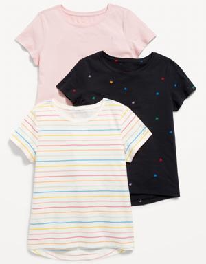 Softest Printed T-Shirt 3-Pack for Girls multi