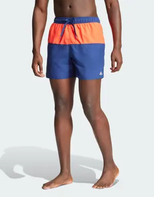 Adidas Colorblock CLX Swim Shorts Short Length