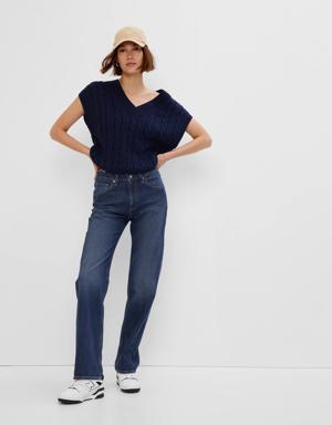 Mid Rise '90s Loose Jeans blue