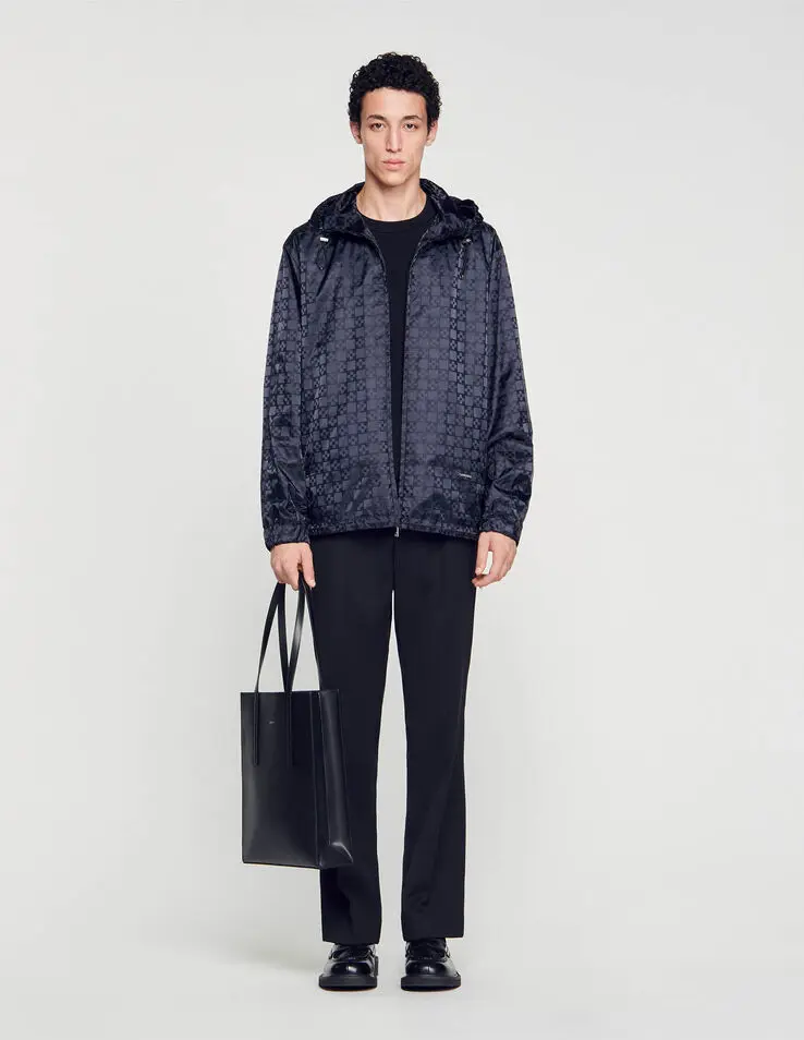 Sandro Square Cross nylon jacket. 1